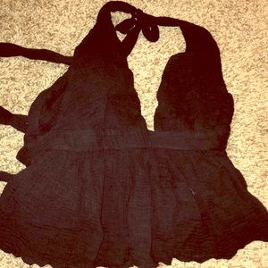 black Free People tie halter top. Size small